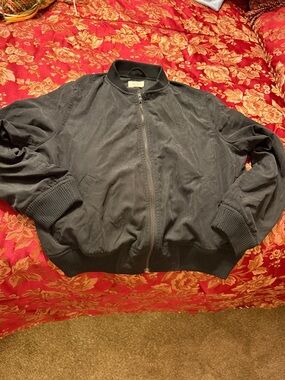 Everly Black Bomber Jacket